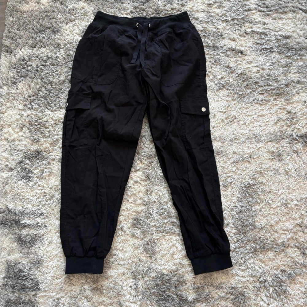 Black Cargo Jogger Pants